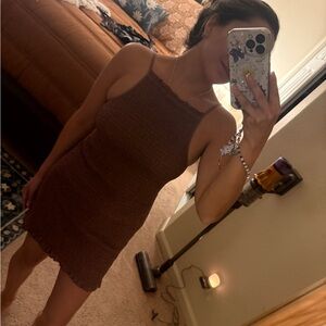 Free People Dark Pink Mini Dress